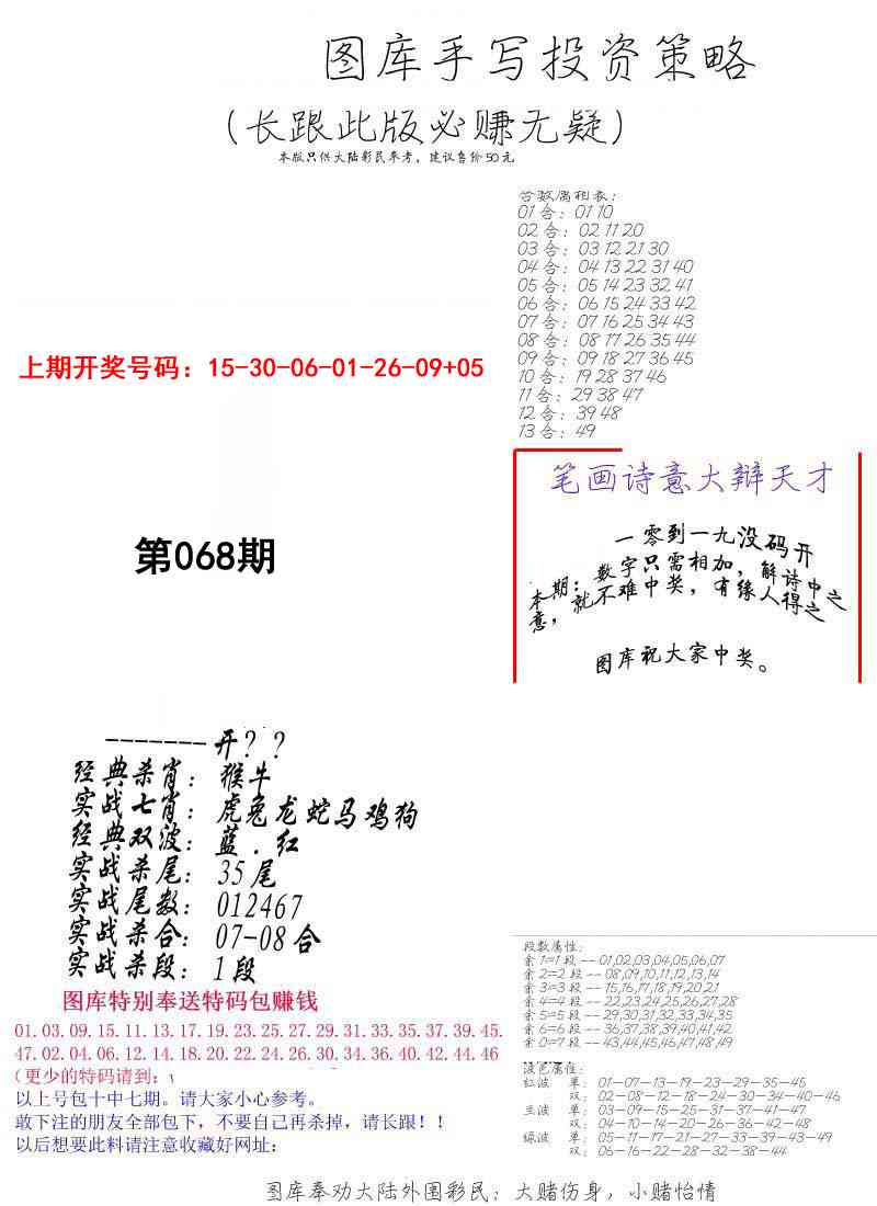 068期手写投资策略[图]