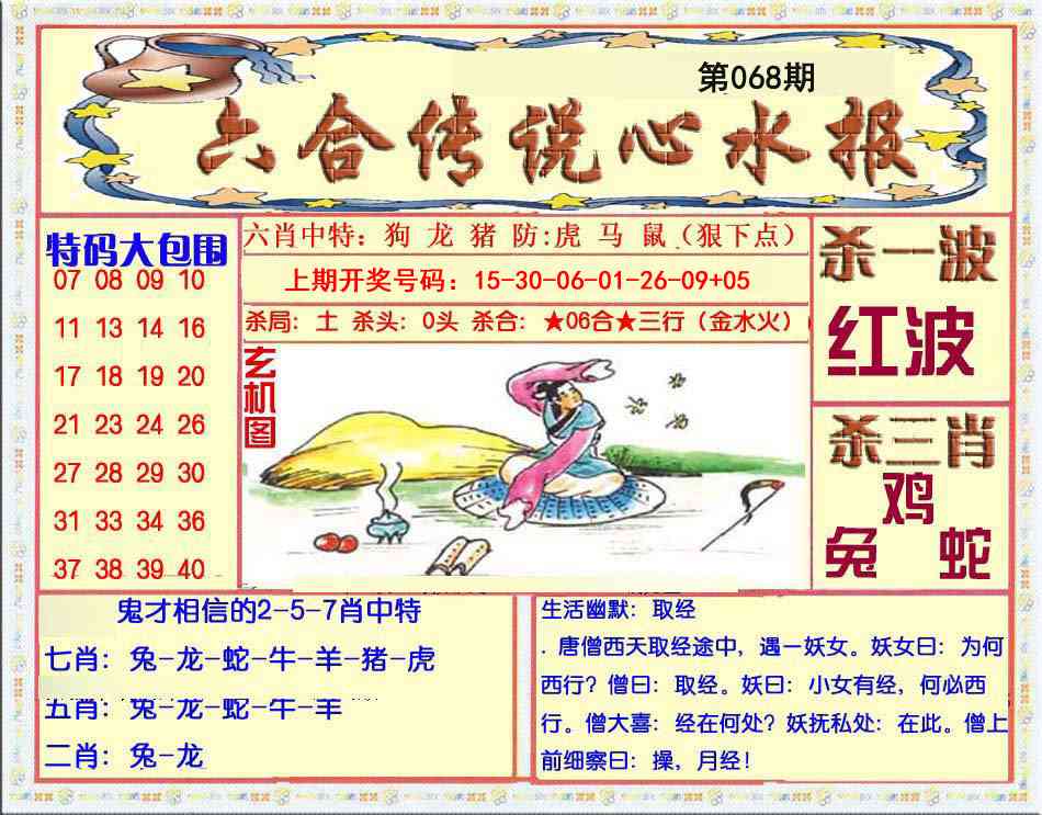 068期六合传说(心水版)[图]
