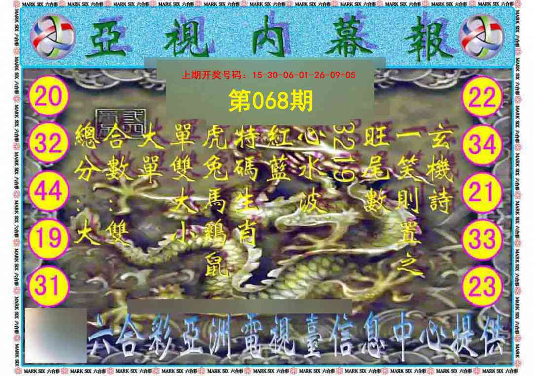 068期亚视内幕报[图]