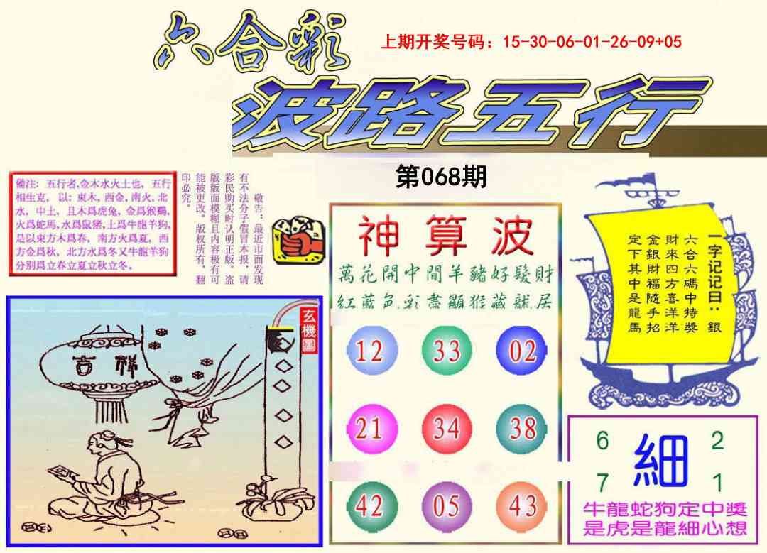 068期波路五行[图]
