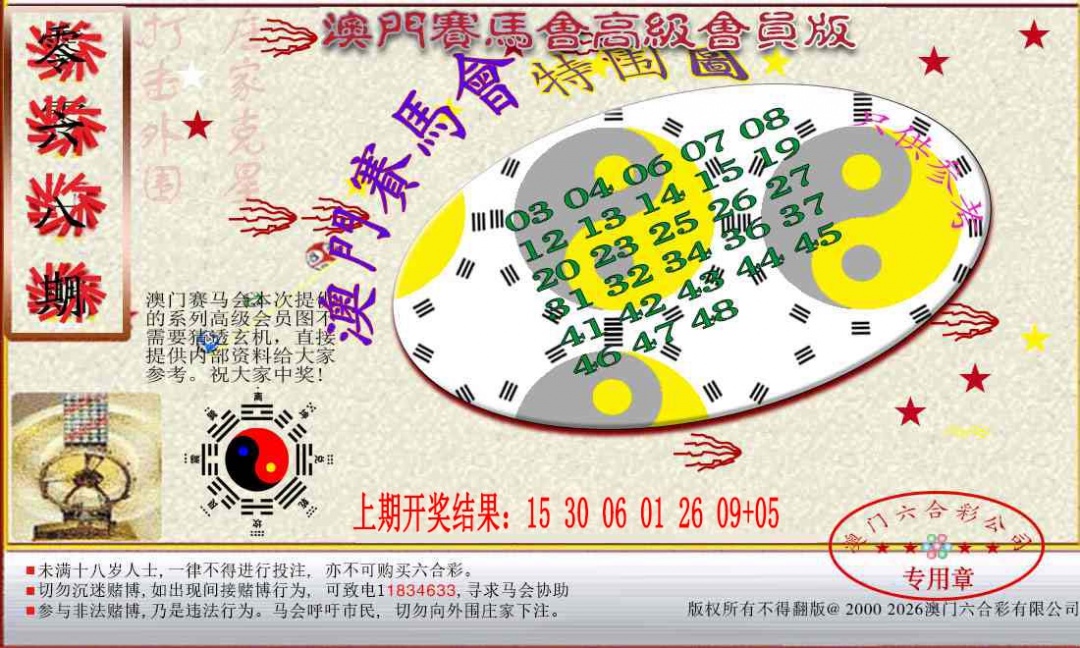 068期赛马会高级特围图[图]