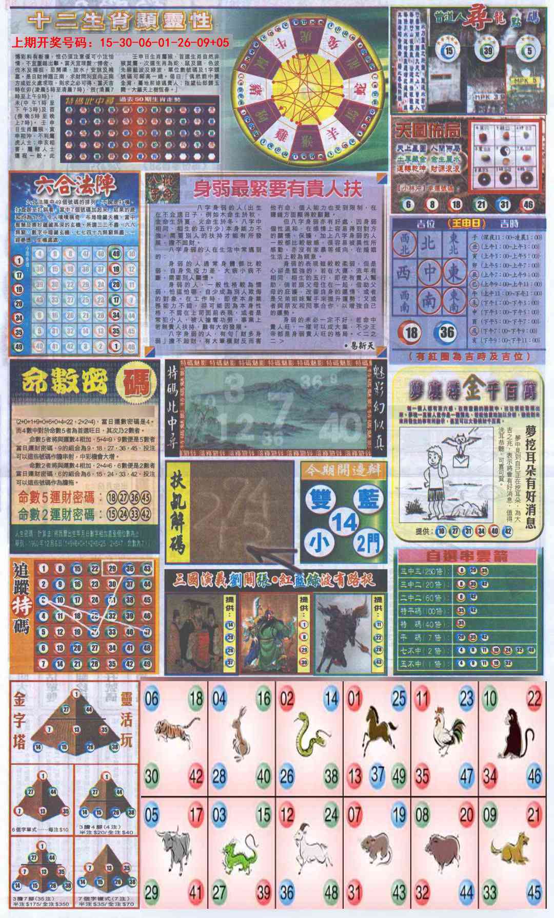 068期新报跑狗-2(背面)[图]