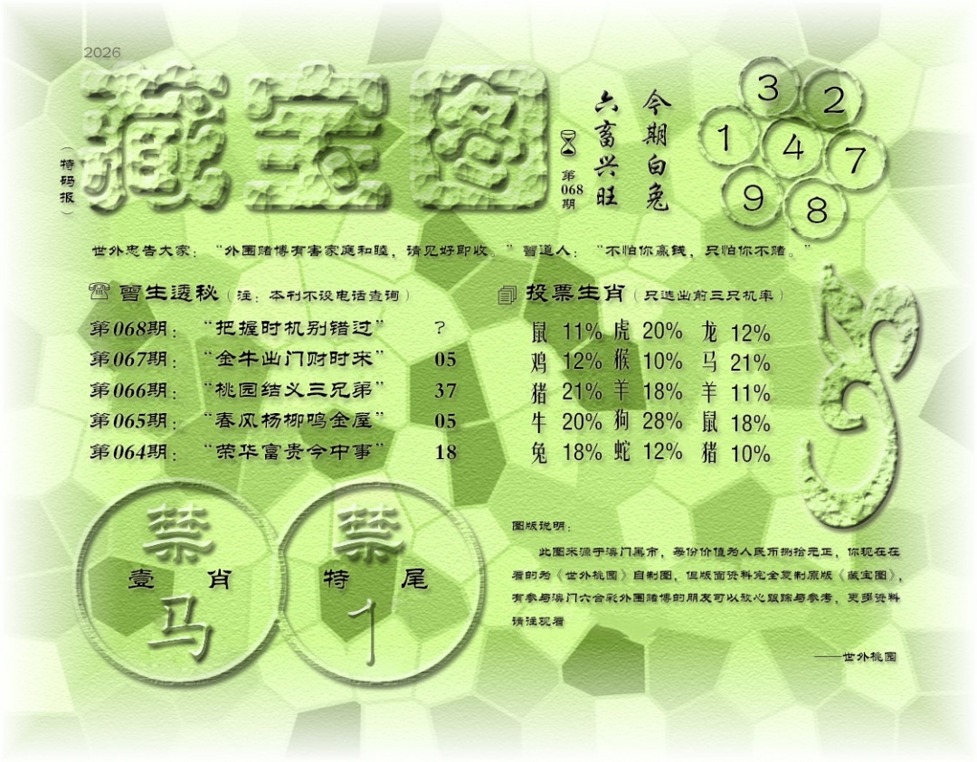 068期老《藏宝图》[图]