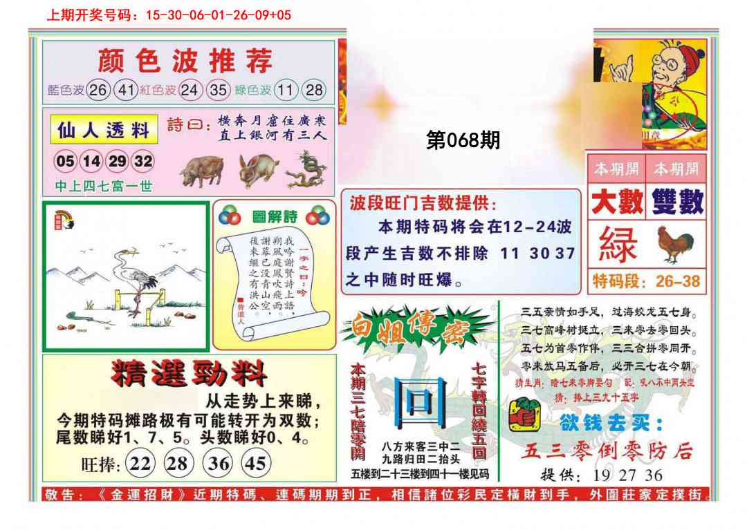 068期金运招财[图]