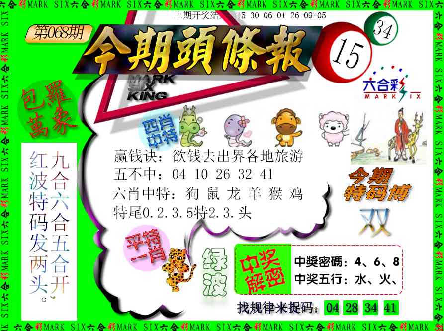 068期今期头条报[图]