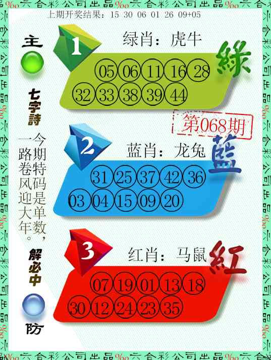 068期三波十码[图]