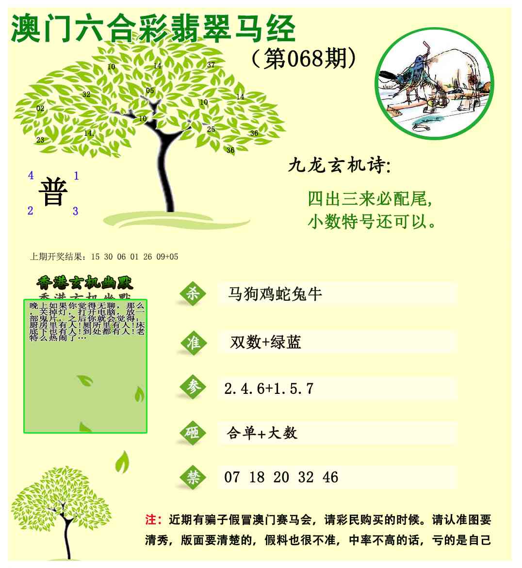 068期翡翠马经[图]