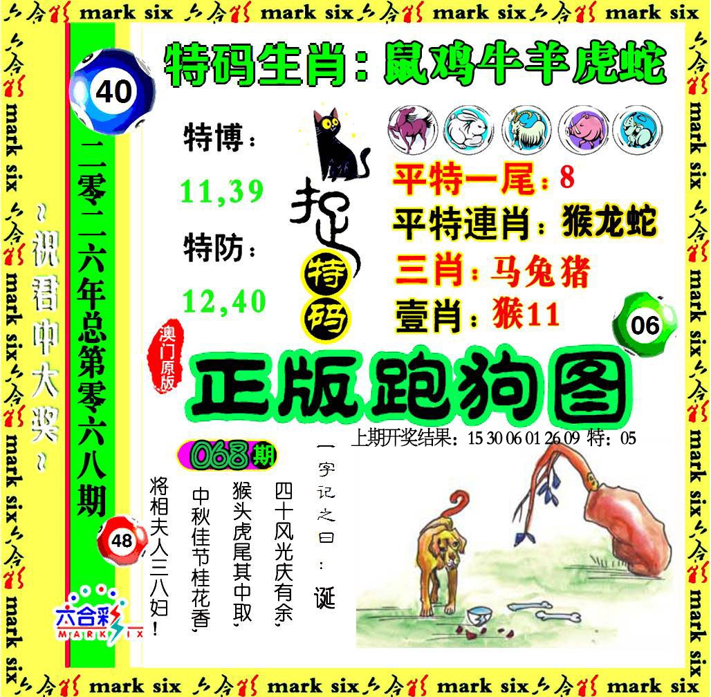068期正版跑狗图[图]