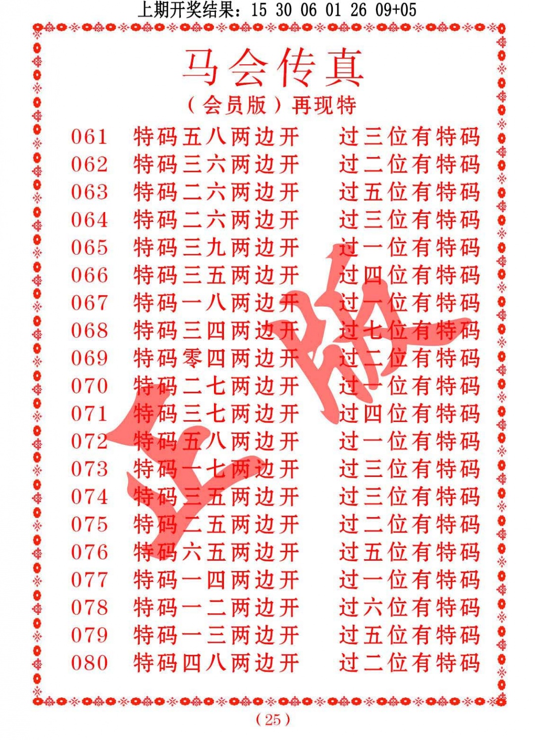 068期马会传真[图]