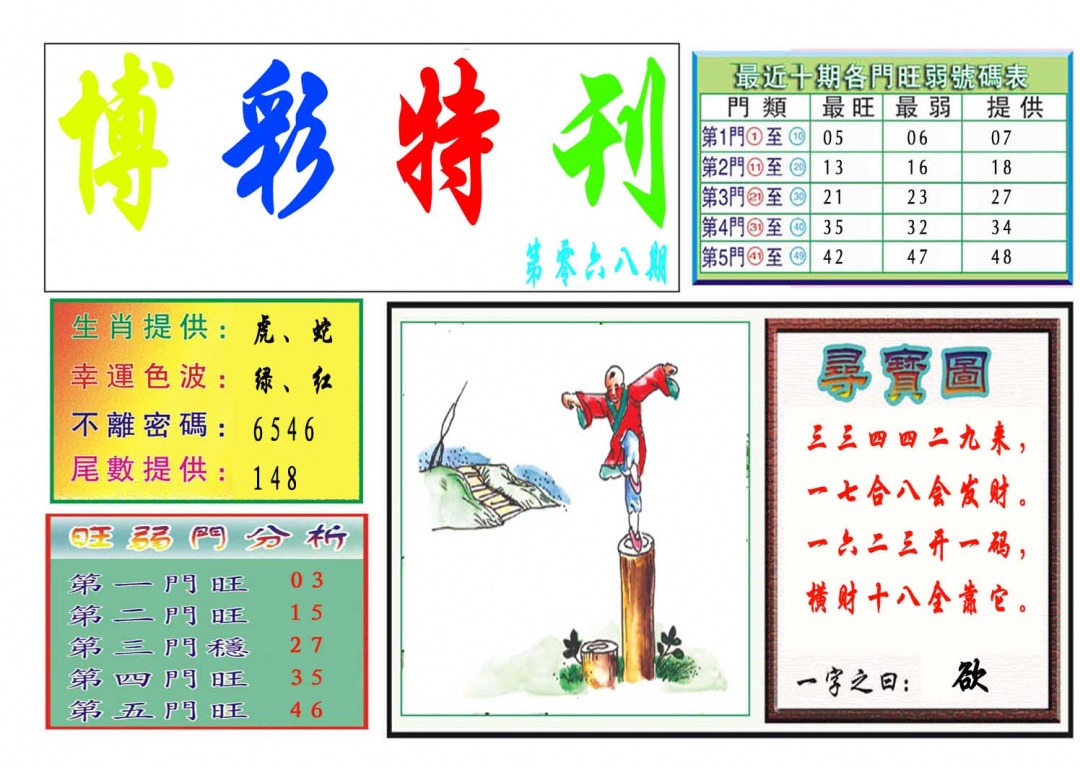 068期博彩特刊[图]