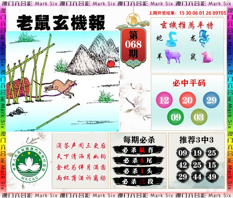 068期老鼠玄机报[图]