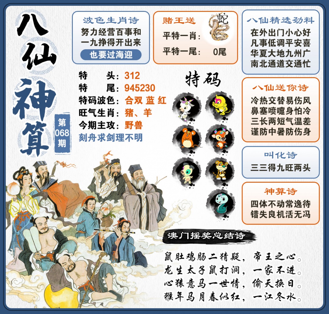 068期八仙神算[图]