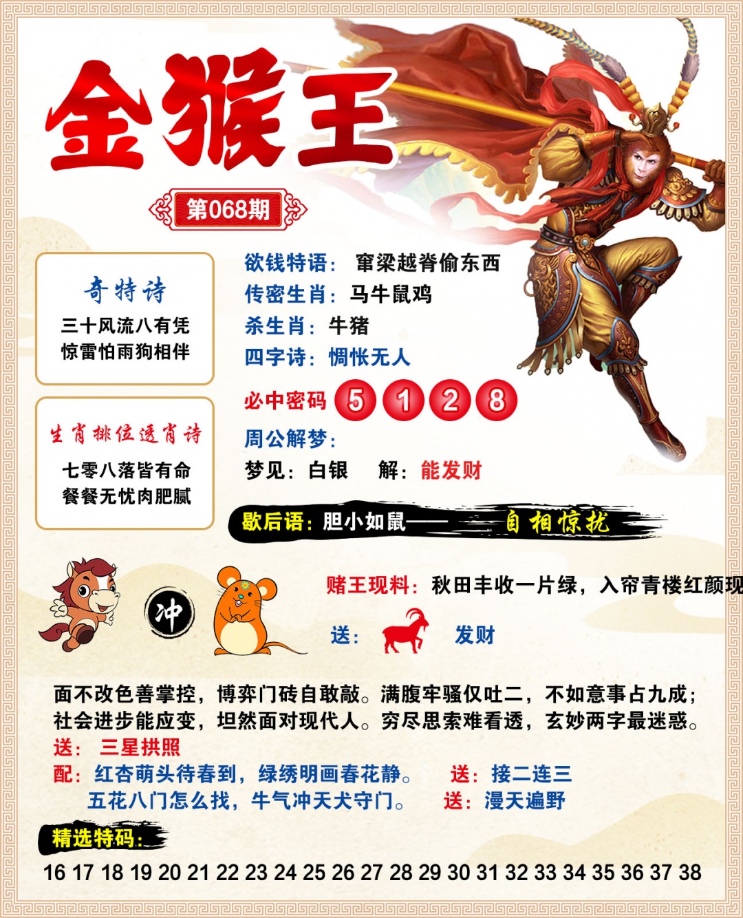 068期金猴王[图]
