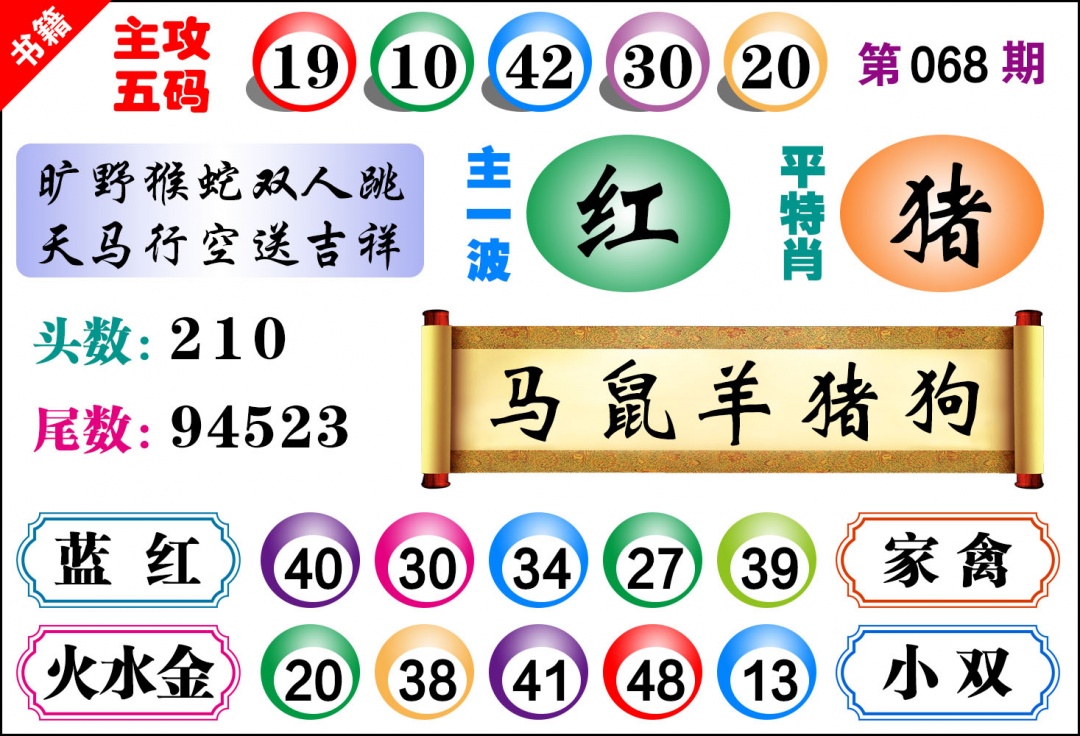 068期澳门主攻五码[图]