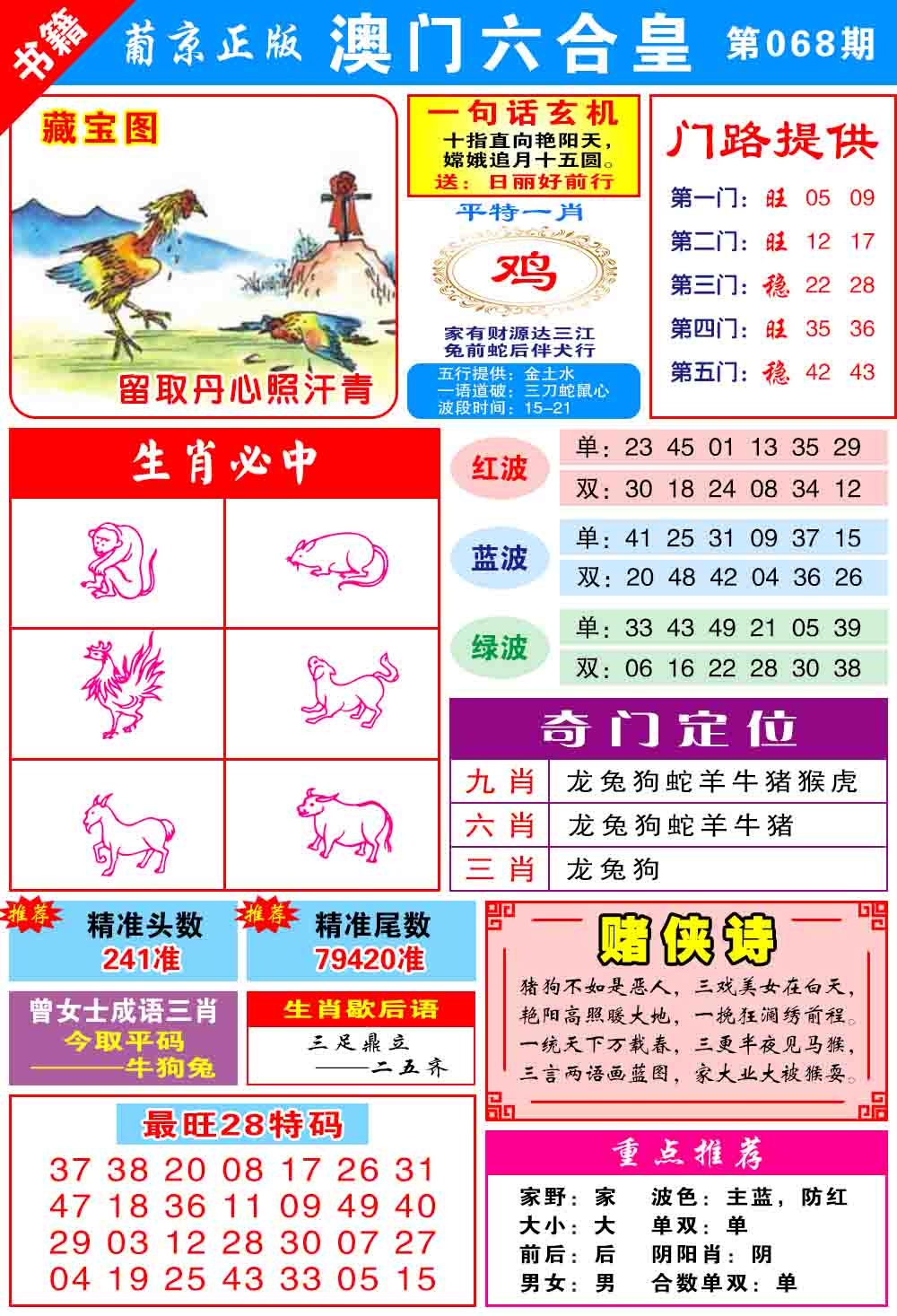 068期澳门六合皇心水[图]