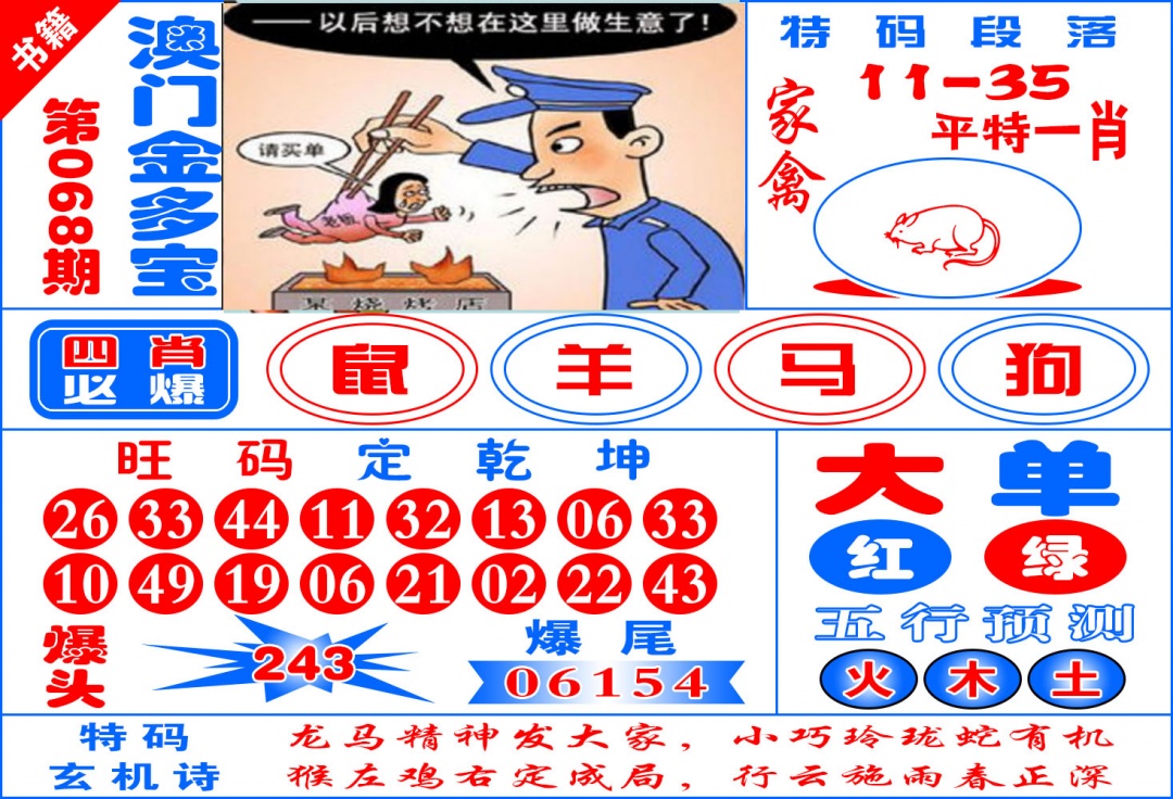 068期澳门金元宝[图]