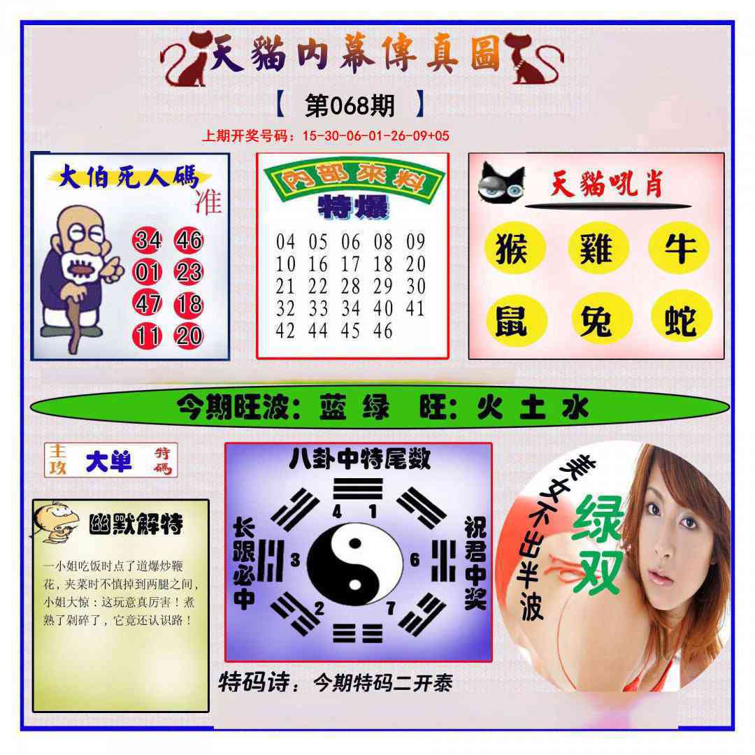 068期内幕传真图[图]