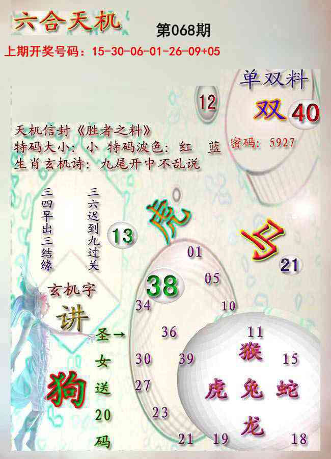 068期天机报[图]