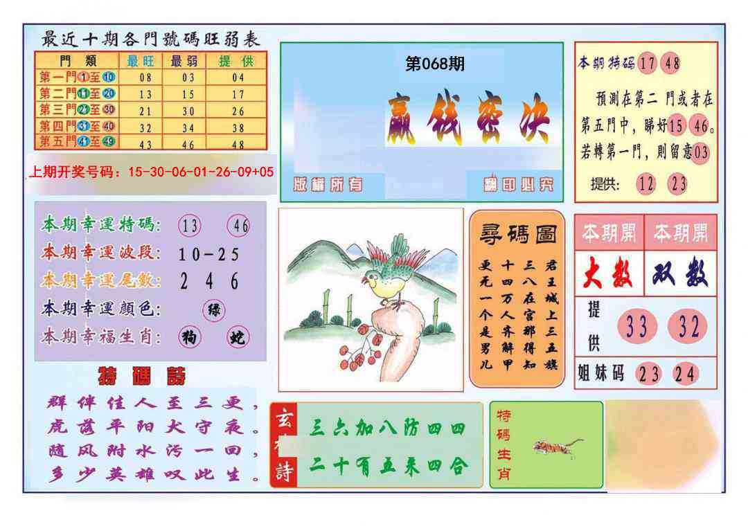 068期九龍赢钱密决(推荐)[图]